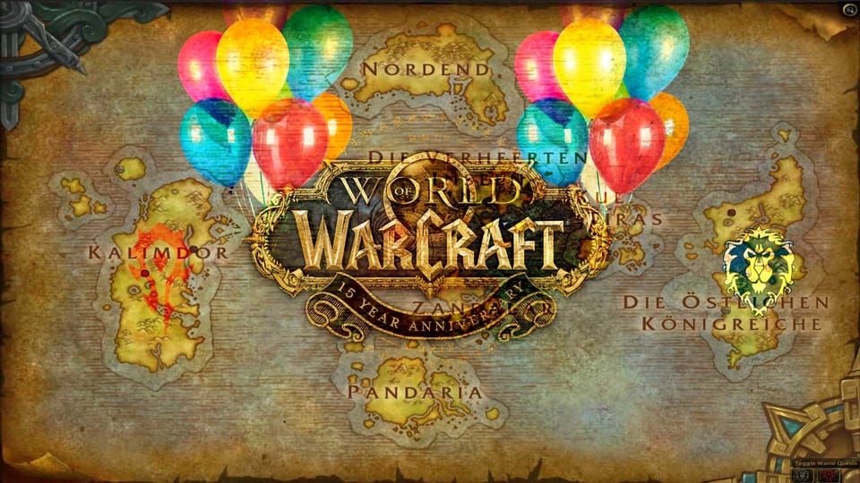 Blizzard feiert im November mit World of Warcraft den 15. Geburtstag